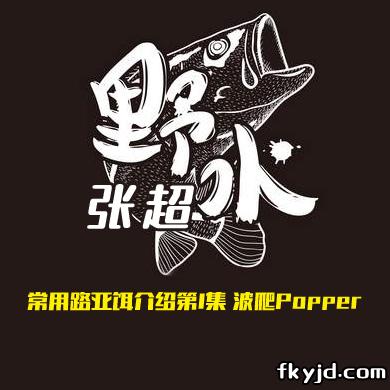 野水张超 常用路亚饵介绍第1集 波爬Popper